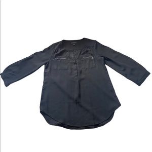 Black work causal blouse